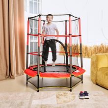 Батут детский DFC TRAMPOLINE-RED 55&amp;quot; с сеткой