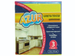 Салфетка губчатая 3шт 14*16см AZUR