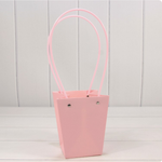 Пакет подарочный 15,5х13х9,5 Ваза для цветов (Розовый)