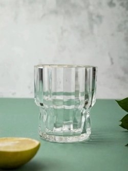 Набор бокалов для виски, 250 мл. 6 шт. с золотой каймой