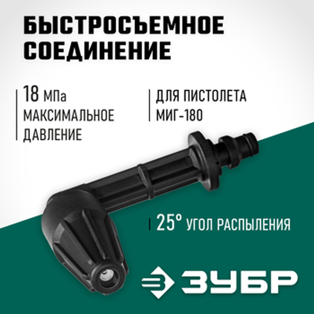 Угловая насадка для пистолета МИГ-180, ЗУБР 70408-180