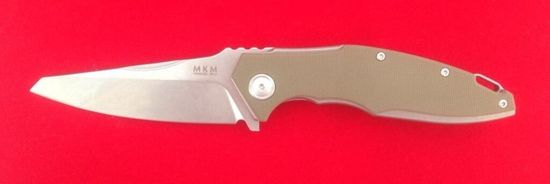 Складной нож MKM "RAUT" MKM/VP01 GB GR c клинком из стали Böhler M390 Microclean®, рукоять G10 / титан