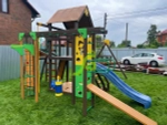 Детская площадка Спорт 2 с качелями гнездо 100см