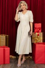 Платье праздничное Мадлен (белое золото) П14603-18М LT Collection