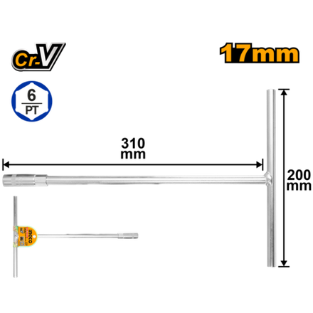 Ключ торцевой INGCO HTSW1708 17 мм