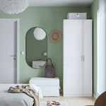 Распашной шкаф FARDAL PAX IKEA комбинация (двухсекционный) (белый)  90*45*220