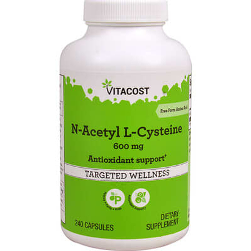 Vitacost, N-Acetyl L-Cysteine, 600 mg, 240 Capsules