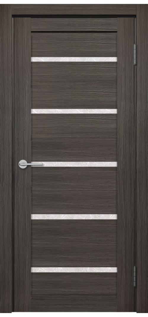 Межкомнатная дверь X-4 / Цвет тон Грей / Остекление "Гранит прозрачный" / Двери Верда