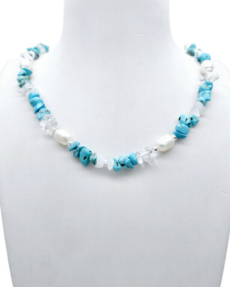 91002681 Колье Роман с камнем