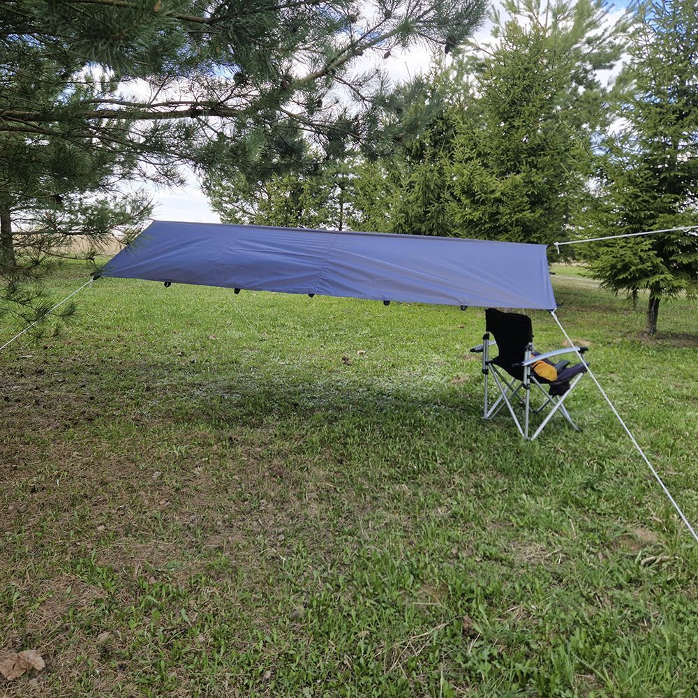 Тент-навес Prival туристический 3х3м, 80г/м2, PU 4000, серый