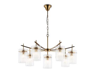 Подвесная люстра 8*E14 LH56033/7+1 BS/CL латунь/прозрачный High Light Modern Ambrella