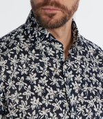 Льняная рубашка H-JOE BOSS BLACK - темно-синий(50514898)