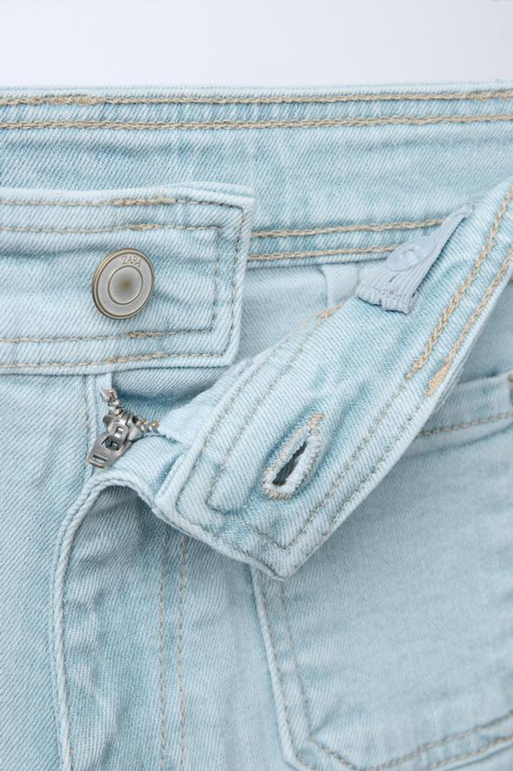 ZARA ДЖИНСЫ MARINE, ГОЛУБОЙ