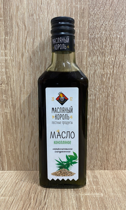 Масло конопляное нерафинированное Масляный король 250 мл, Россия