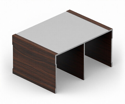 Направляющая верхняя двухполозная (5,40 м) Венге ПВХ