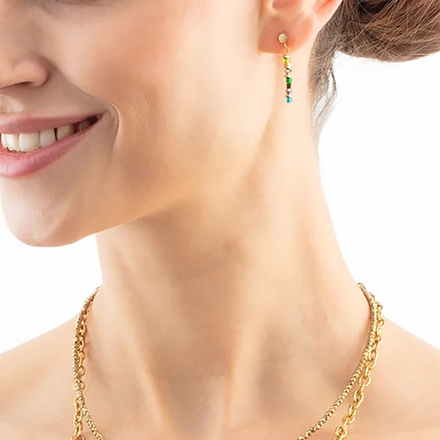 Серьги Coeur de Lion Multicolour Gold 4359/21-1516