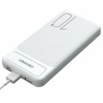 Портативный аккумулятор 10000мА DENMEN DP09 MicroUSB/Type-C+2xUSB Белый