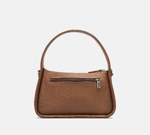 Кожаная бежевая сумка