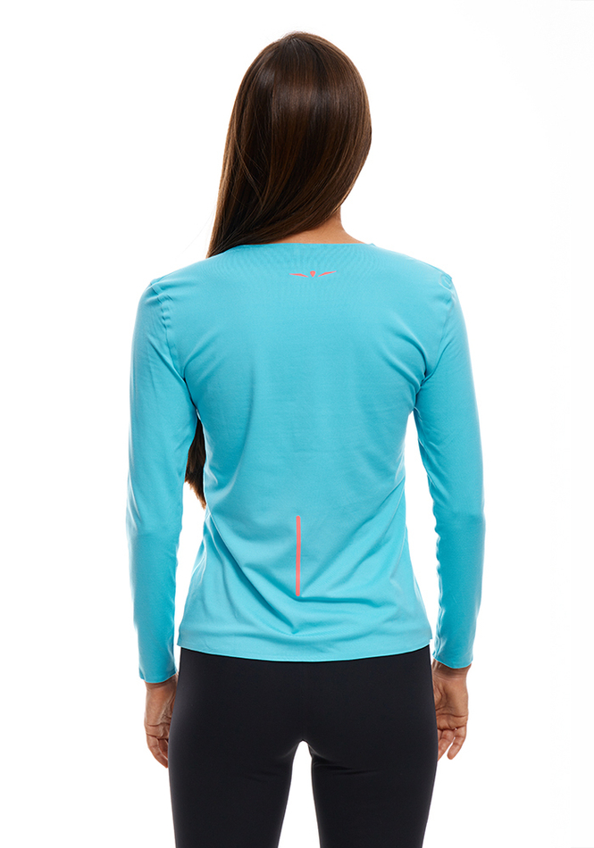 ЛОНГСЛИВ УТЕПЛЕННЫЙ ЖЕНСКИЙ TSHIRT LS | SKYBLUE