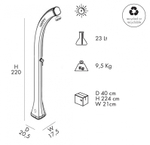 Душ солнечный Arkema Happy H 100, оранжевый