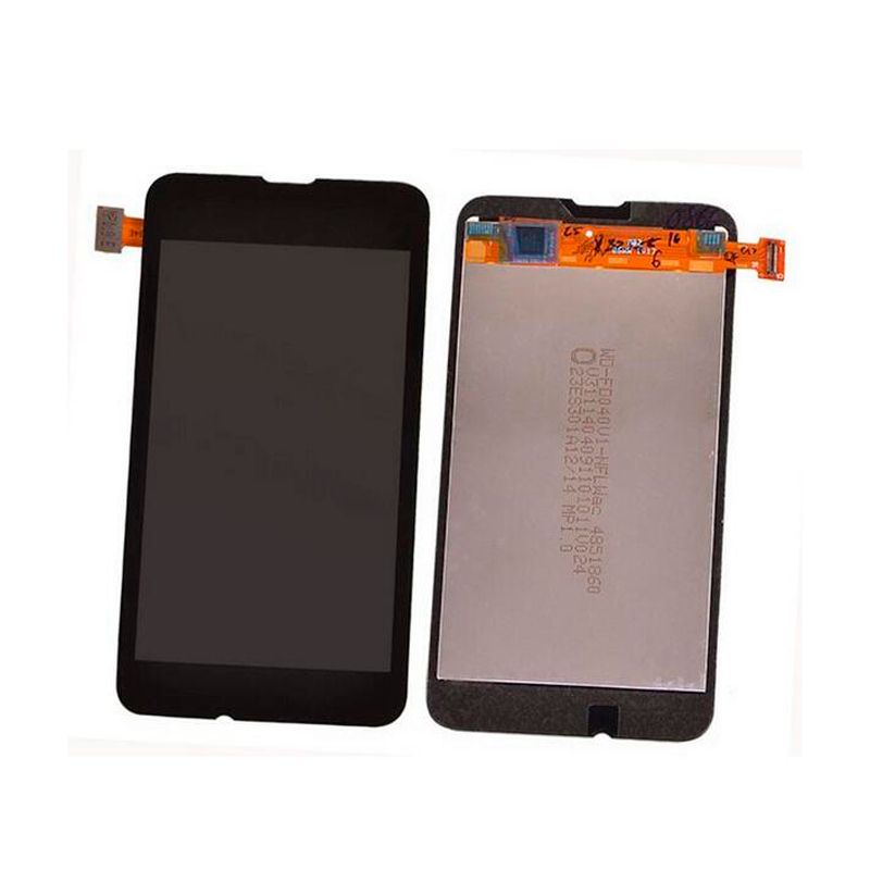 Дисплей для Nokia Lumia 530 черный в сборе с тачскрином