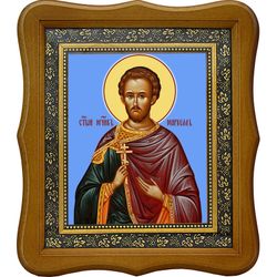 Маркелл святой мученик. Икона на холсте.