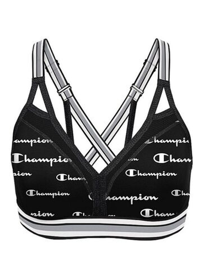 Комфортный бюстгальтер без каркасов для занятий спортом (Размер: L) (Цвет: черный)