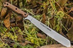 Мачете Kizlyar Supreme BUSHMATE AUS-8 Convex WH LS (Convex Grind, Walnut Handle, Leather Sheath)