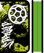 Пенал 1 секц. soft 190*115 "Граффити футбол 2025" (Пчёлка)