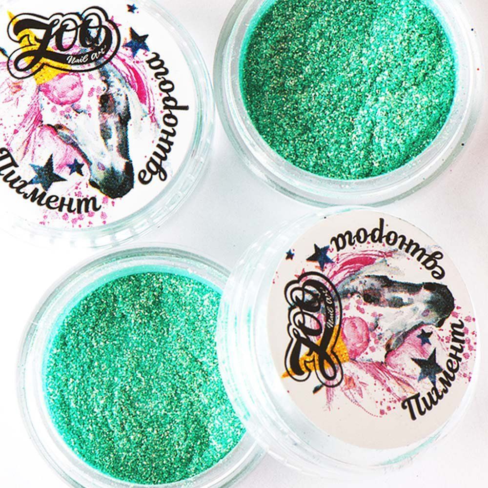 Радужная втирка "Пигмент единорога" Бирюзовый, 0,2 гр