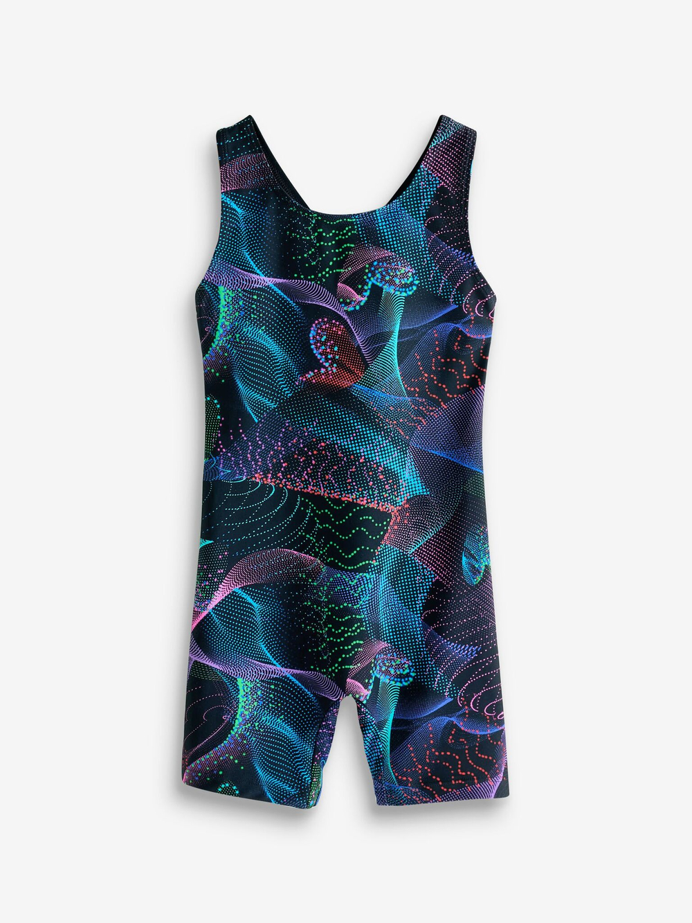 Купальник слитный для девочки Next E76-807, Черный, Синий