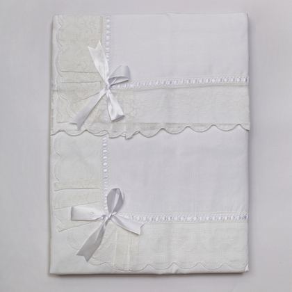 Постельное белье 2 спальное евро Old Florence Buratto белое
