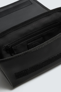 ZARA ПРОРЕЗИНЕННАЯ СУМКА, ЧЕРНЫЙ