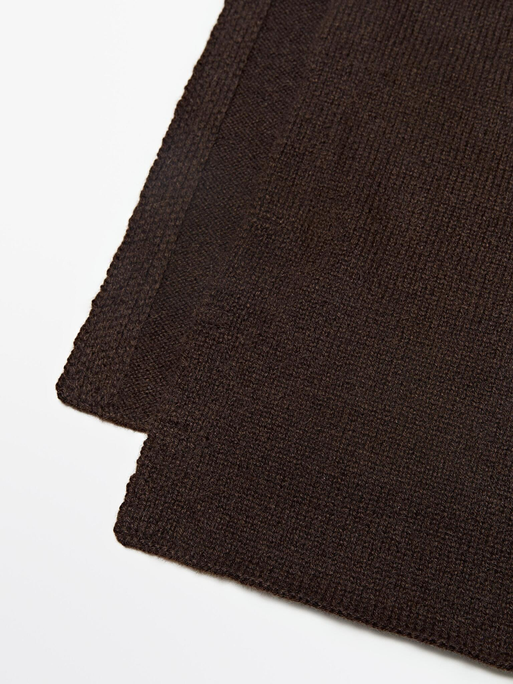 Massimo Dutti Шарф из 100% кашемира, коричневый