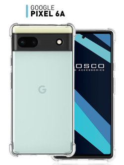 Чехол BROSCORP для Google Pixel 6a оптом (арт. PIXEL-6A-HARD-TPU-TRANSPARENT)