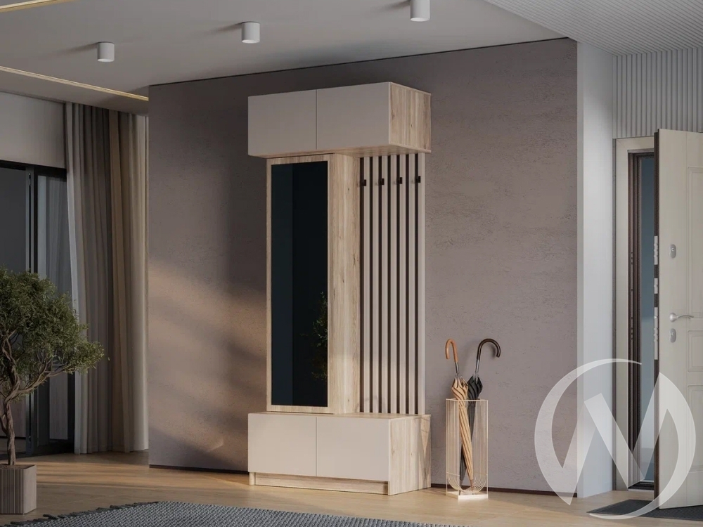 Прихожая ПР-03 Прихожая Багира (дуб смоки/кашемир)