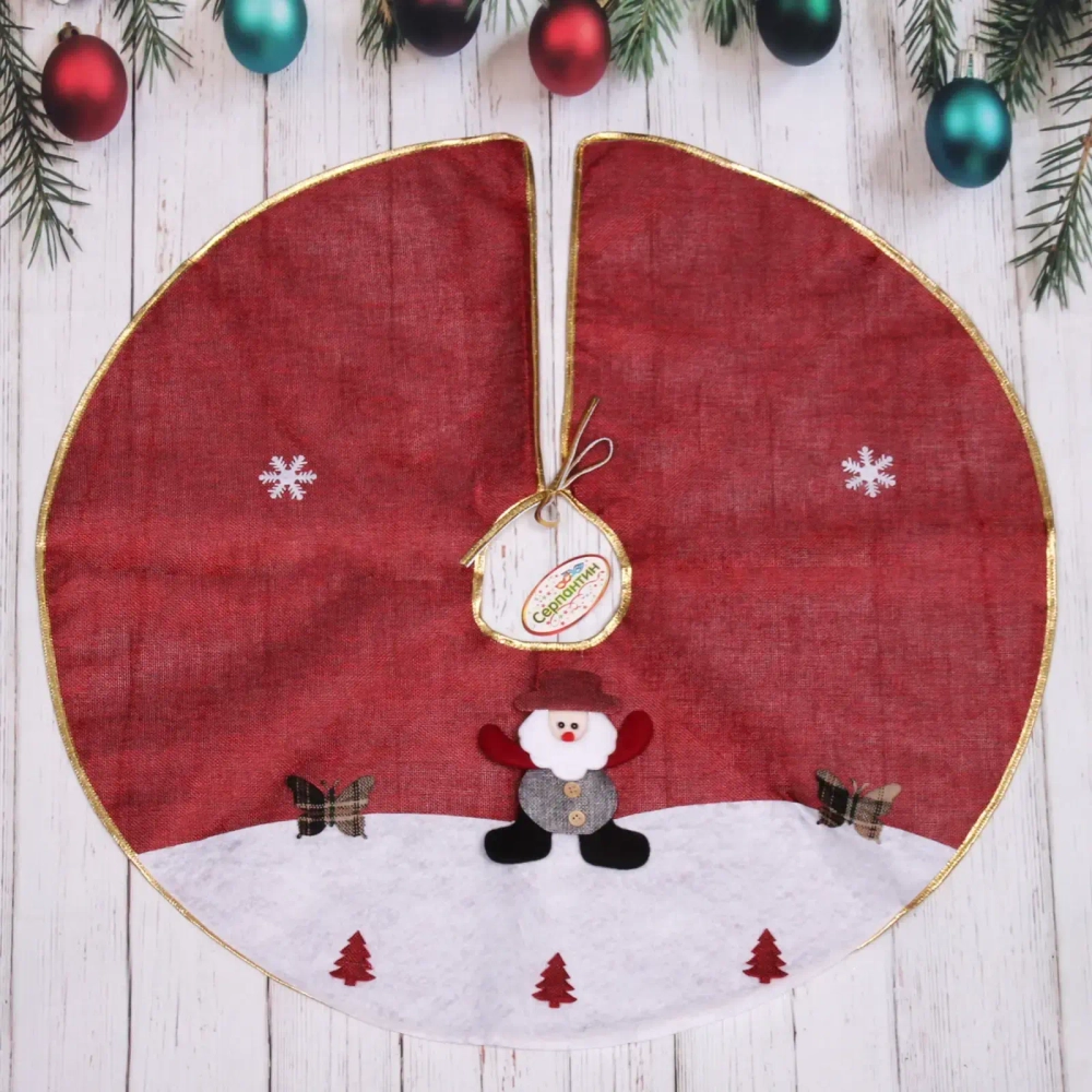 Коврик под ёлку JOLLY «Снежный лес» d-70 см