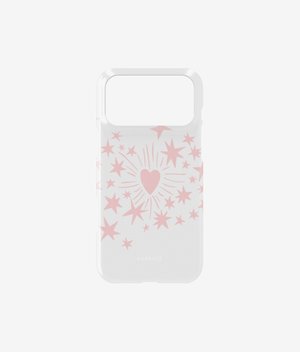 Чехол STARS ALIGNED (белый+розовый) для iPhone