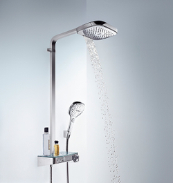 Душевая система Hansgrohe Raindance Select Push 300 3jet Showerpipe хром 27127000