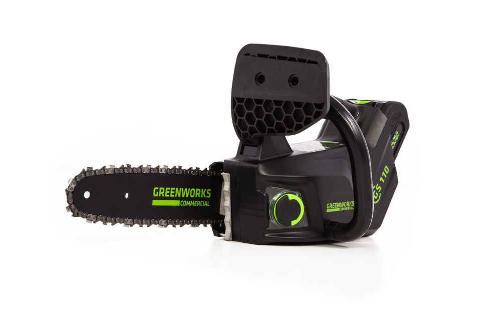 Аккумуляторная цепная пила Greenworks GD40TCSK4, 2003807UB,40v, 25 см, АКБ 4 А·ч и ЗУ