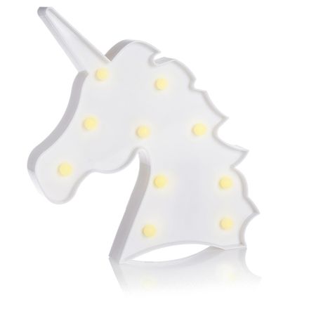 Световая фигура "Белая голова единорога" 18*32 см