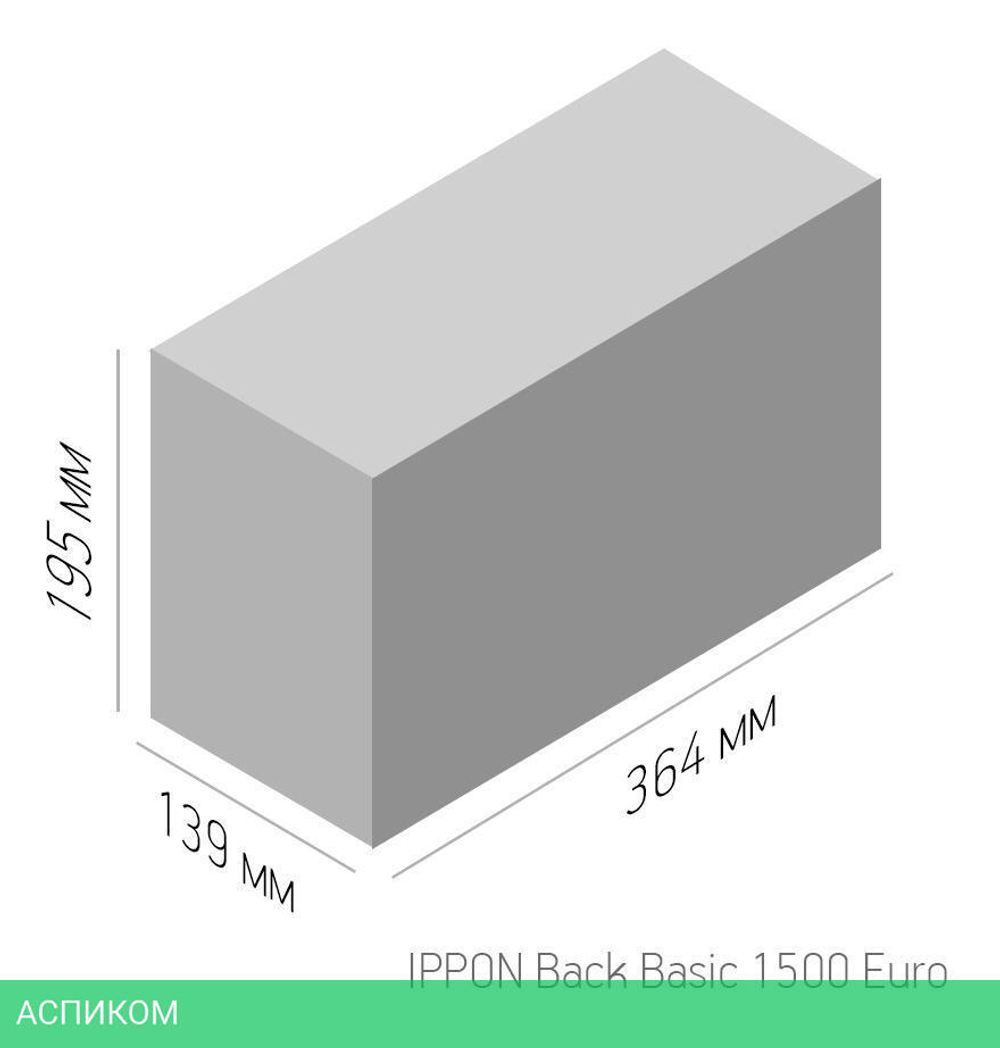 Источник бесперебойного питания Ippon Back Basic 1500 Euro
