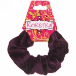 Резинка для волос 1шт «Кокетка - Бархат», цвет сливовый, d-10,5см