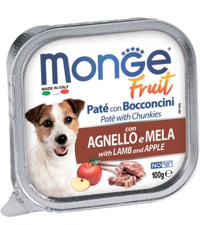 Монж Dog Fruit консервы для собак ягненок с яблоком 100гр.
