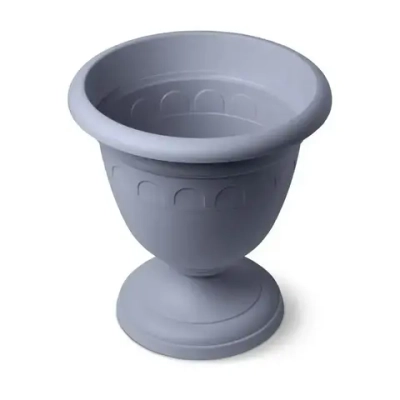 Вазон высокий Колывань 5.6л д26см серый