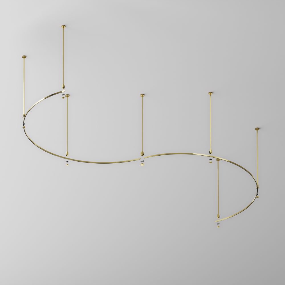 Шинопровод однофазный накладной/подвесной Maytoni Flarity TRX154-2SR-D1800-BS