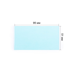 Поликарбонатное стекло внутреннее 96х51мм (пр-во FoxWeld/КНР)