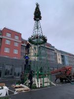 Уличная елка каркасная "Евро-2" (пвх) 11 м