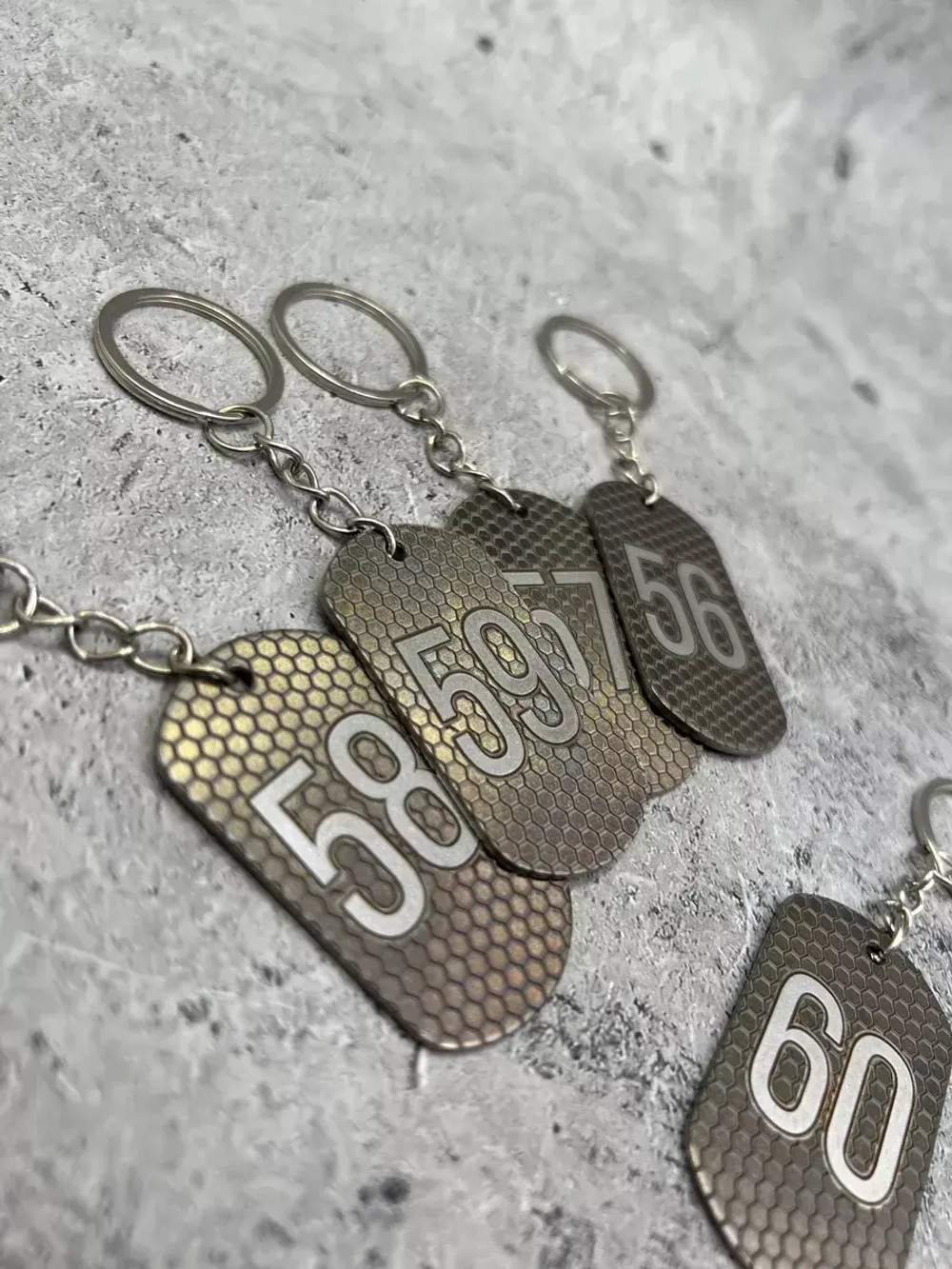 Номерки на ключи металлические 56-60