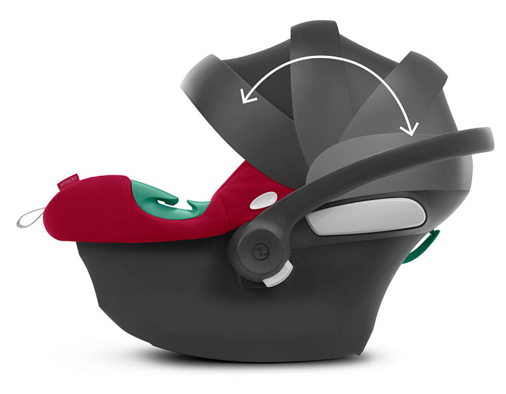 Автокресло Cybex Aton B2 i-Size с базой Base One Dynamic Red